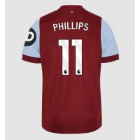 Camiseta West Ham United Kalvin Phillips #11 Primera Equipación Replica 2023-24 mangas cortas